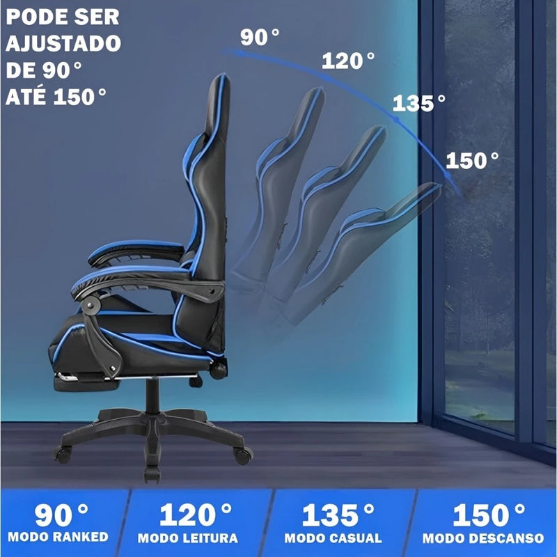 Cadeira ergonômica reclinável Gamer Office